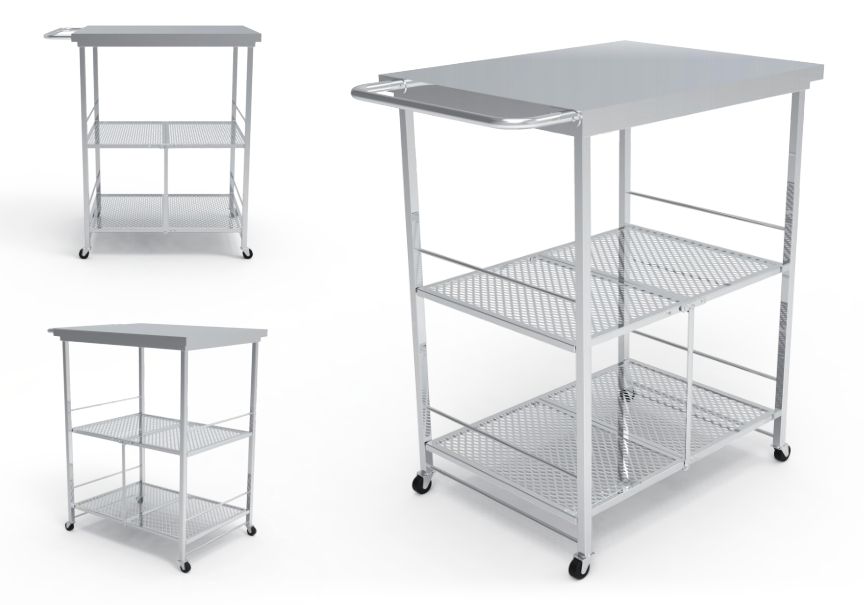 多功能折疊餐車，推車